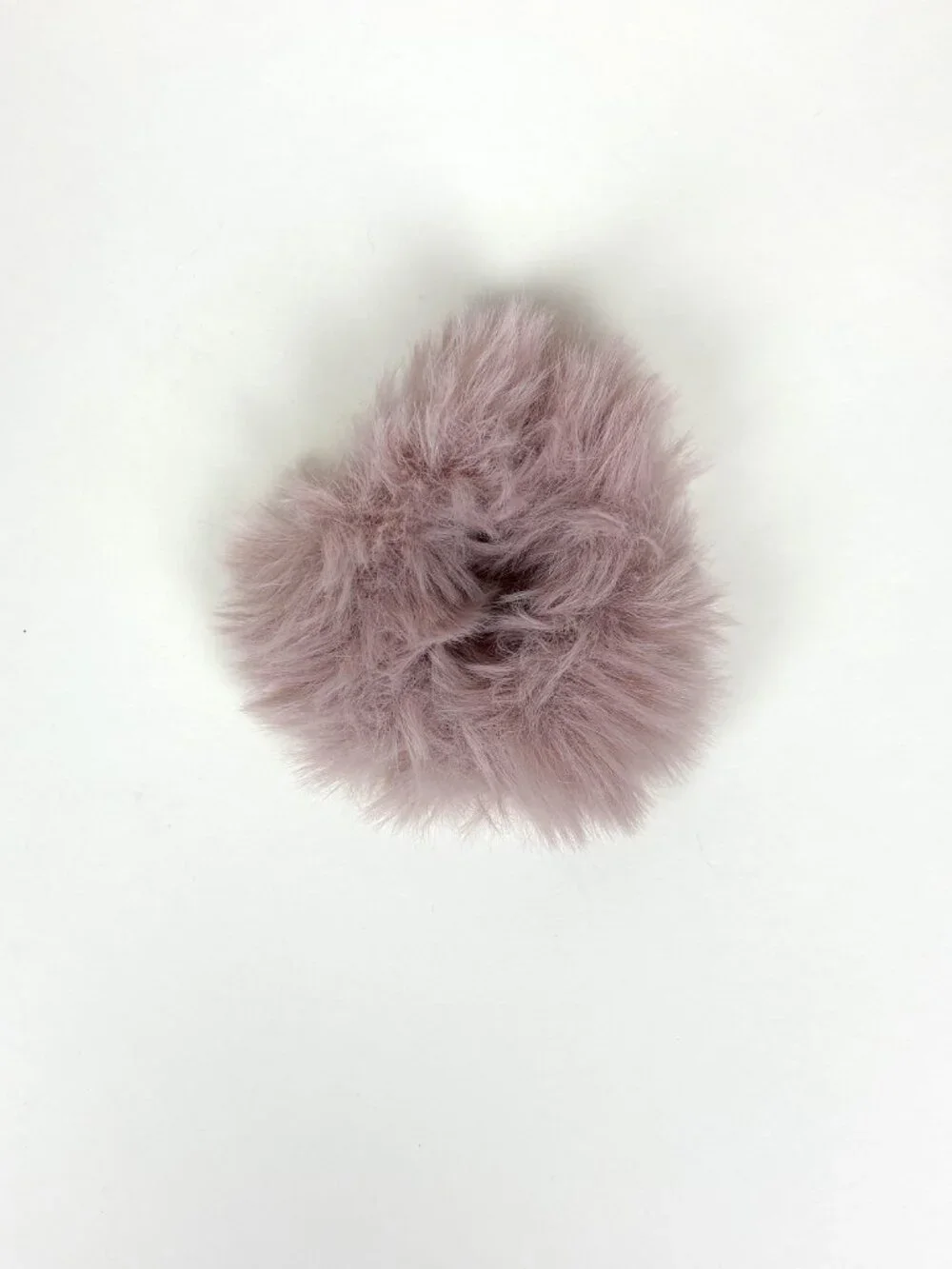 Cute set of soft fluffy fuzzy faux fur scrunchies pom pom hair ties. New